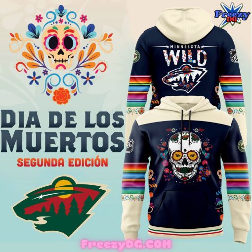 Minnesota Wild Dia De Los Muertos Hoodie