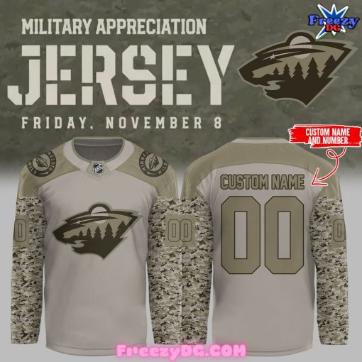 Minnesota Wild Military Appreciation 2024 Hockey Jersey