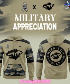 Minnesota Wild Military Appreciation Special NHL Hoodie