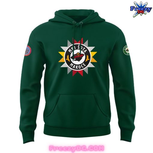 Minnesota Wild Native American Heritage Day Green Hoodie