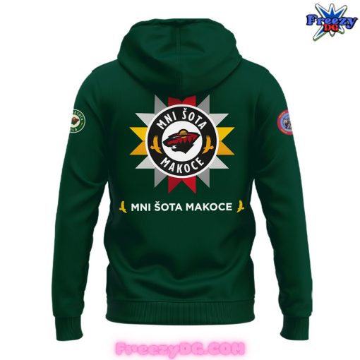 Minnesota Wild Native American Heritage Day Green Hoodie