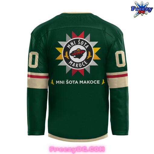 Minnesota Wild Native American Heritage Green Hockey Jersey