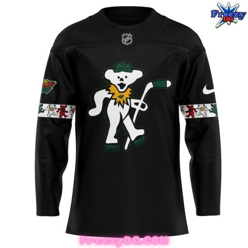 Minnesota Wild x Grateful Dead Night Special Edition Black Hockey Jersey