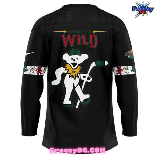 Minnesota Wild x Grateful Dead Night Special Edition Black Hockey Jersey