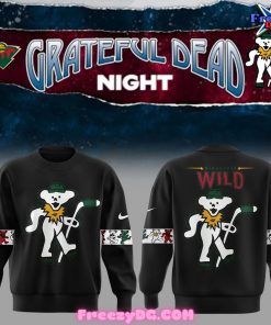 Minnesota Wild x Grateful Dead Night Special Edition Black Sweatshirt