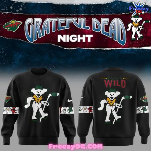 Minnesota Wild x Grateful Dead Night Special Edition Black Sweatshirt