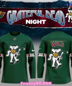 Minnesota Wild x Grateful Dead Night Special Edition Green Sweatshirt