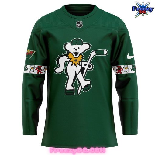 Minnesota Wild x Grateful Dead Night Special Edition Green Hockey Jersey