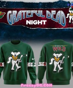 Minnesota Wild x Grateful Dead Night Special Edition Green Sweatshirt