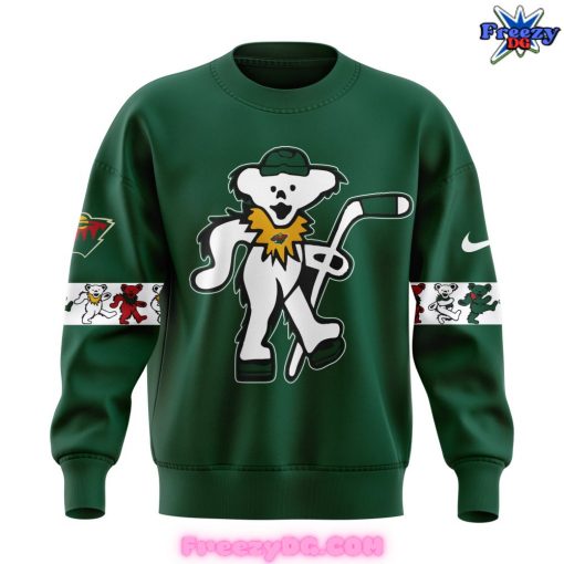 Minnesota Wild x Grateful Dead Night Special Edition Green Sweatshirt