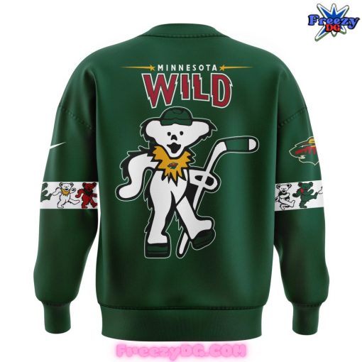 Minnesota Wild x Grateful Dead Night Special Edition Green Sweatshirt