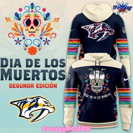 Nashville Predators Dia De Los Muertos Hoodie