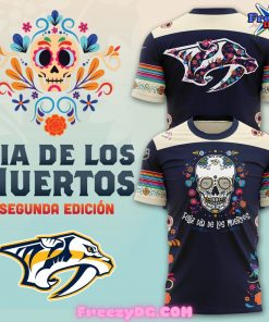 Nashville Predators Dia De Los Muertos T-Shirt