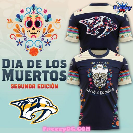 Nashville Predators Dia De Los Muertos T-Shirt