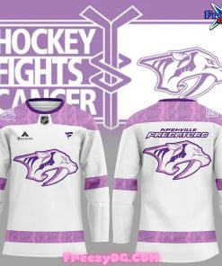 Nashville Predators Hockey Fights Cancer Special Hockey Jersey