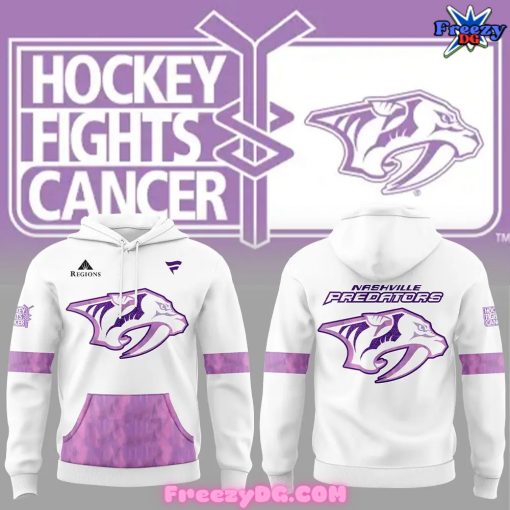 Nashville Predators Hockey Fights Cancer Special Hoodie