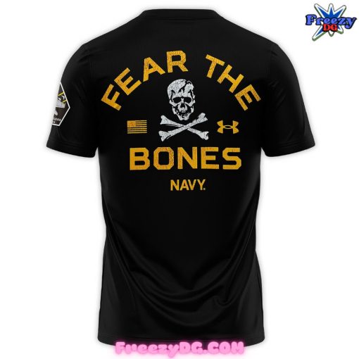 Navy Midshipmen Fear The Bones Special Black T-Shirt