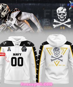 Navy Midshipmen Football Fear The Bones Custom Hoodie