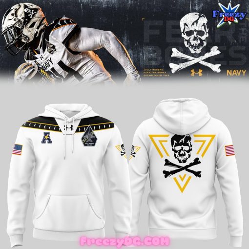 Navy Midshipmen Football Fear The Bones Hoodie