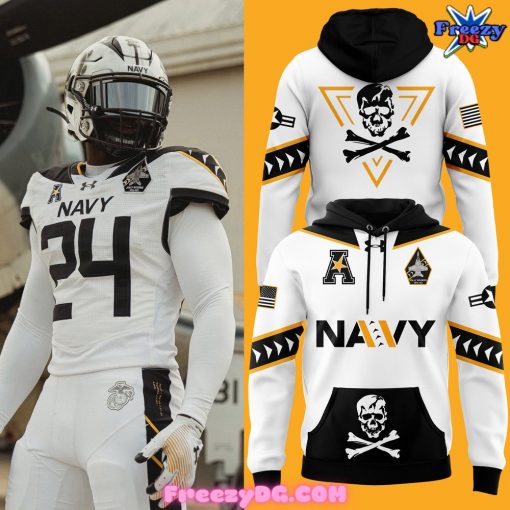 Navy Midshipmen Football 2024 Special White Hoodie