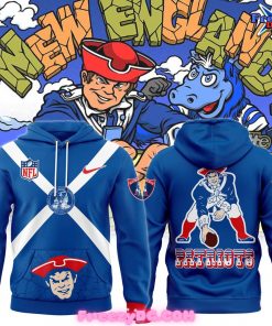 New England Patriots Club Fleece Blue Hoodie