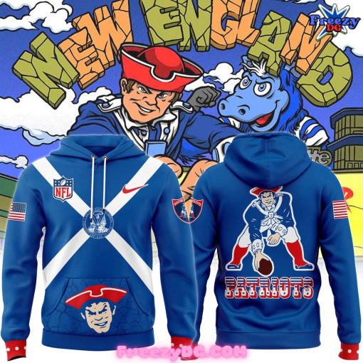 New England Patriots Club Fleece Blue Hoodie