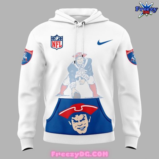 New England Patriots Club Fleece White Hoodie