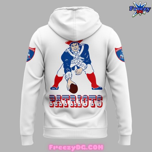 New England Patriots Club Fleece White Hoodie