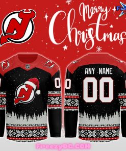 New Jersey Devils Christmas 2024 Custom Hockey Jersey