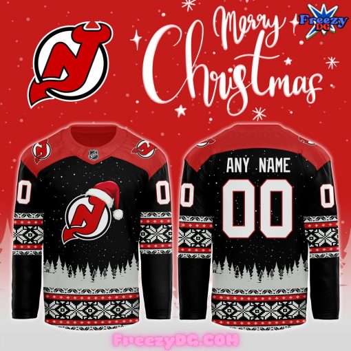 New Jersey Devils Christmas 2024 Custom Hockey Jersey