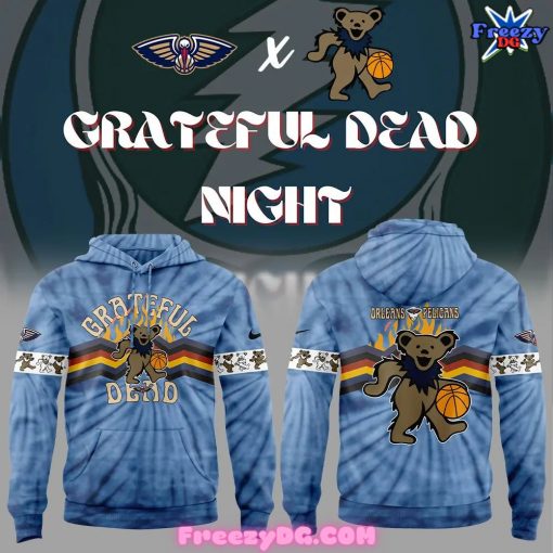 New Orleans Pelicans Grateful Dead Night 2024 Hoodie