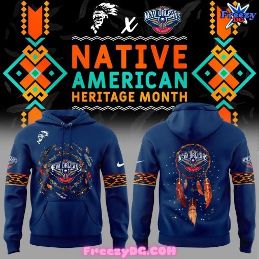 New Orleans Pelicans Native American Heritage Month 2024 Hoodie