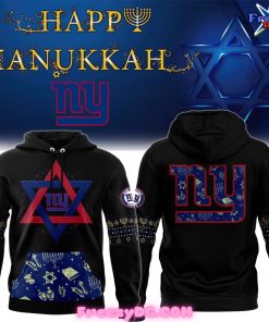 New York Giants Happy Hanukkah Holiday 2024 Hoodie