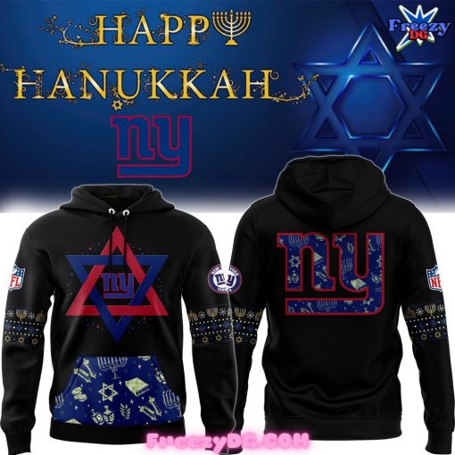 New York Giants Happy Hanukkah Holiday 2024 Hoodie