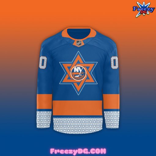 New York Islanders Jewish Heritage Night 2024 Blue Hockey Jersey