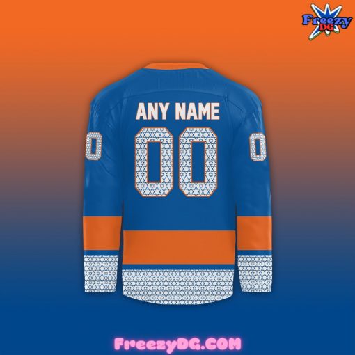 New York Islanders Jewish Heritage Night 2024 Blue Hockey Jersey