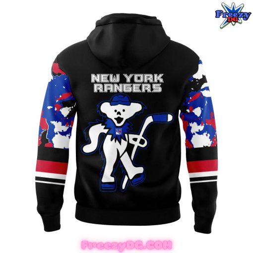 New York Rangers Grateful Dead Night Camo Hoodie