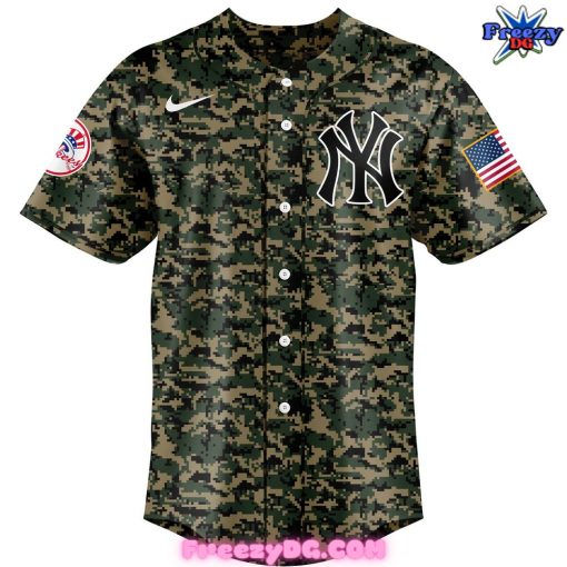 New York Yankees 2024 Veterans Day Camo Baseball Jersey