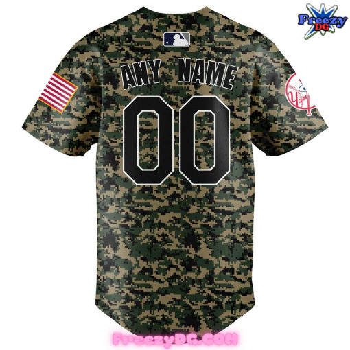 New York Yankees 2024 Veterans Day Camo Baseball Jersey