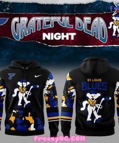 St. Louis Blues Grateful Dead Night 2024 Camo Hoodie