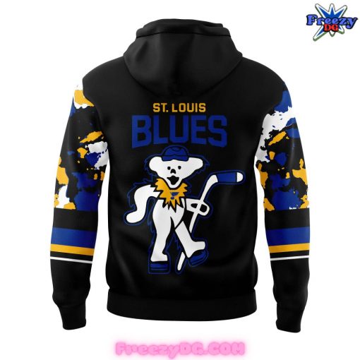 St. Louis Blues Grateful Dead Night 2024 Camo Hoodie