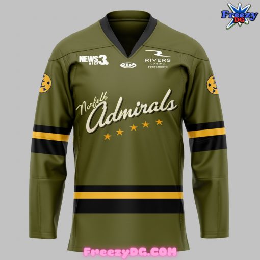 Norfolk Admirals Military Appreciation Special Hockey Jersey