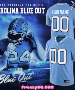 North Carolina Tar Heels Carolina Blue Out Special Football Jersey