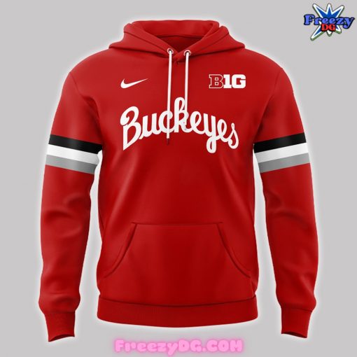 Ohio State Buckeyes Basketball Line Up Special Red Hoodie