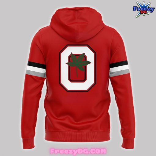 Ohio State Buckeyes Basketball Line Up Special Red Hoodie