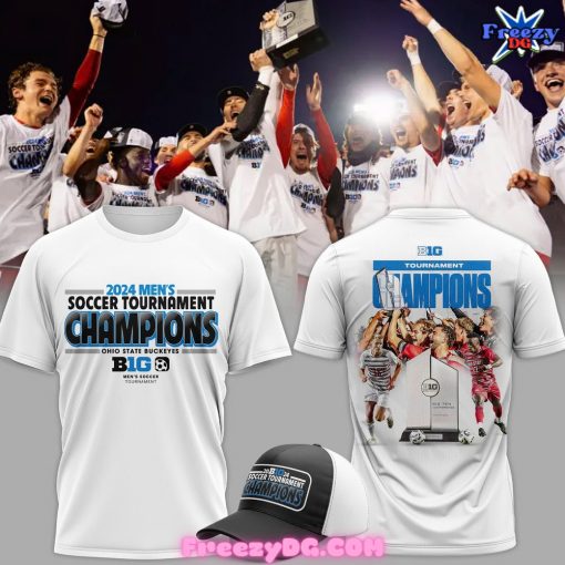 Ohio State Buckeyes Big Ten Tournament Champions 2024 White T-Shirt