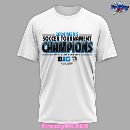 Ohio State Buckeyes Big Ten Tournament Champions 2024 White T-Shirt