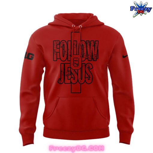 Ohio State Buckeyes Follow Jesus Red Hoodie