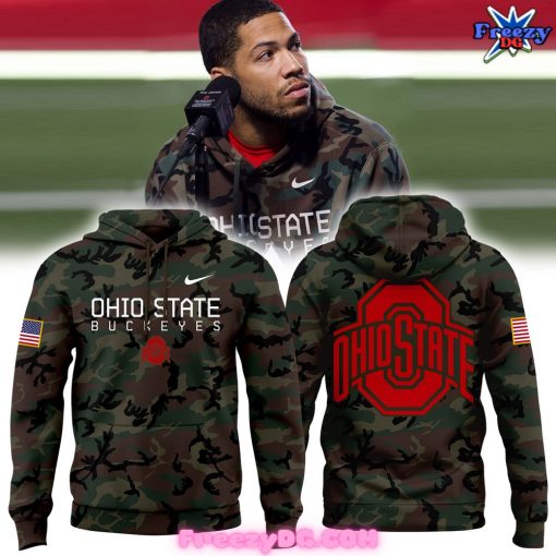 Ohio State Buckeyes Football 2024 Camo Hoodie