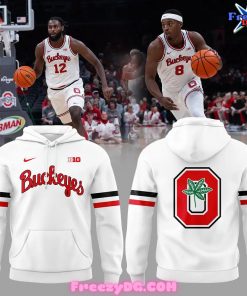 Ohio State Buckeyes Hoops Special White Hoodie